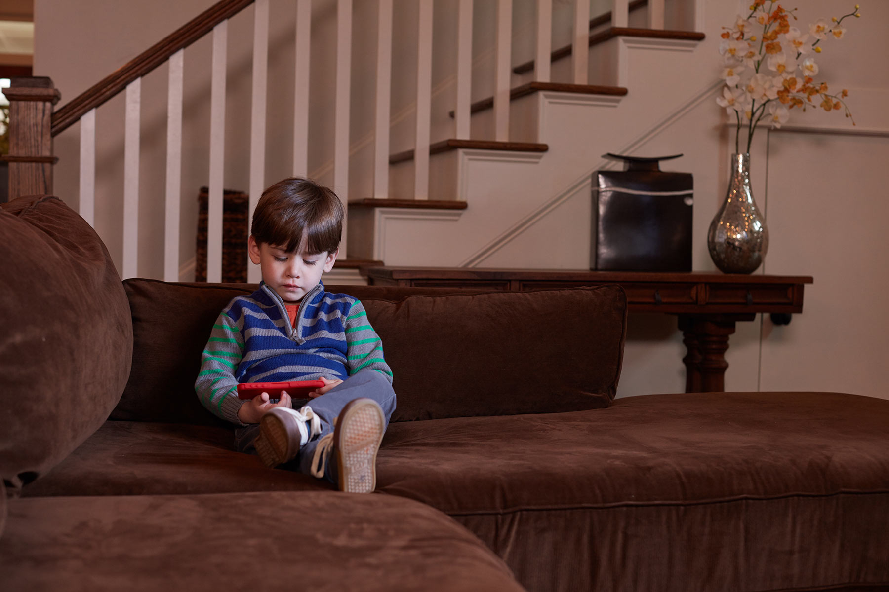 Boy with phone